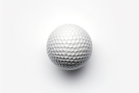 Golf ball isolated on white background. Generative Aiの素材