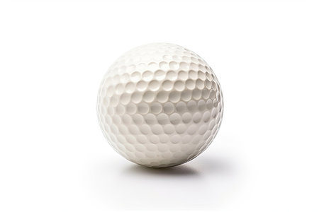 Golf ball isolated on white background. Generative Aiの素材
