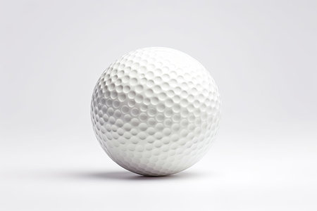 Golf ball isolated on white background. Generative Aiの素材