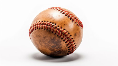 A Baseball isolated on white background. Generative Aiの素材