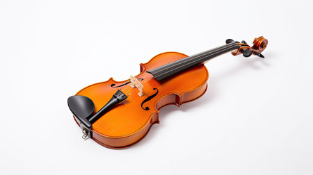 Violin isolated on white background. Generative Aiの素材