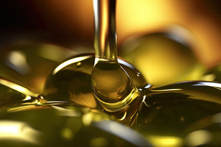 Close up of Olive oil background. Generative Aiの素材