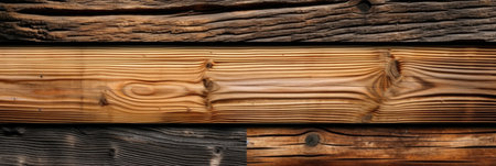 Industrial wood, timber, Pine wood timber, lumber, Wooden boards. Generative Aiの素材
