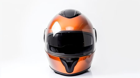 Motorcycle helmet over isolate on white background. Generative Aiの素材