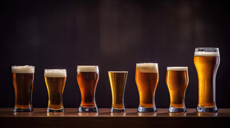 Chart of The steps in making beer. Generative Aiの素材