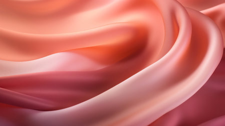 Abstract soft fabric smooth curve shape decorate textile background.の素材