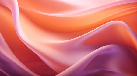 Abstract soft fabric smooth curve shape decorate textile background.の素材