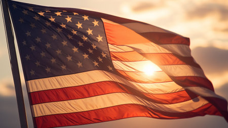 American, flag american.の素材