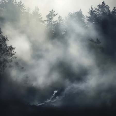 Background of Fog or smoke.の素材