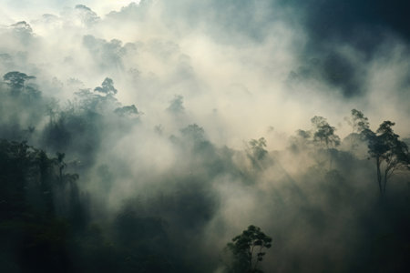 Background of Fog or smoke.の素材