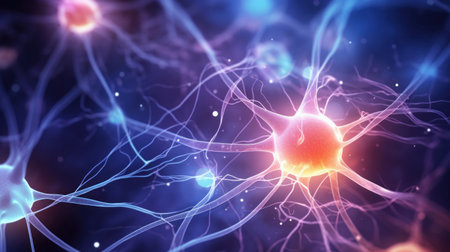 Graphics neuron of human nervous system.の素材