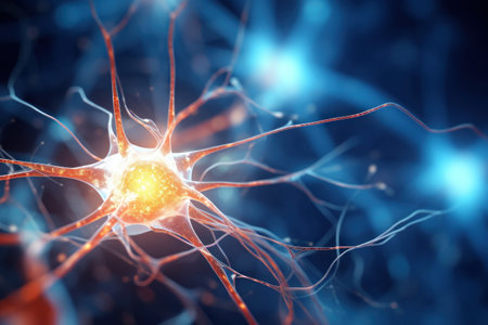 Graphics neuron of human nervous system.の素材