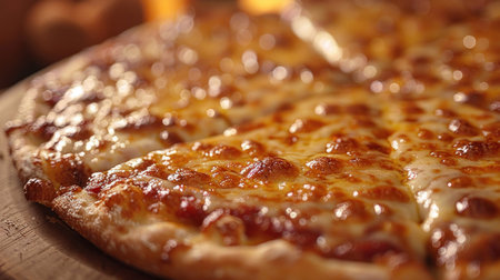 close up of freshly baked pizza.の素材