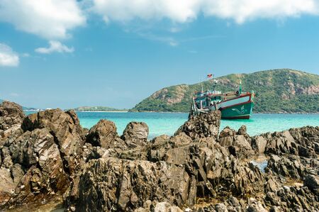 rock on beachの写真素材