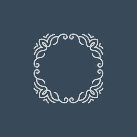 Elegant Circular Mandala Frameのイラスト素材