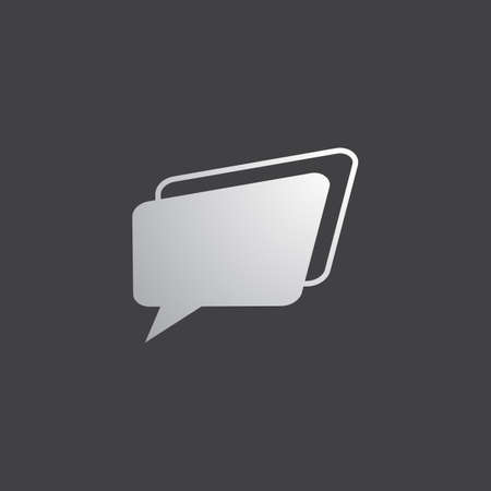 Speech bubbles Icon vector flat designのイラスト素材