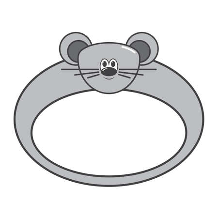 mouse vector animal frames. eps 10のイラスト素材