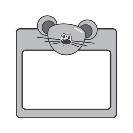 mouse vector animal frames. eps 10のイラスト素材