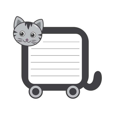 Vector banners / backgrounds with cute happy cartoon family with pets. Design text box frames.のイラスト素材