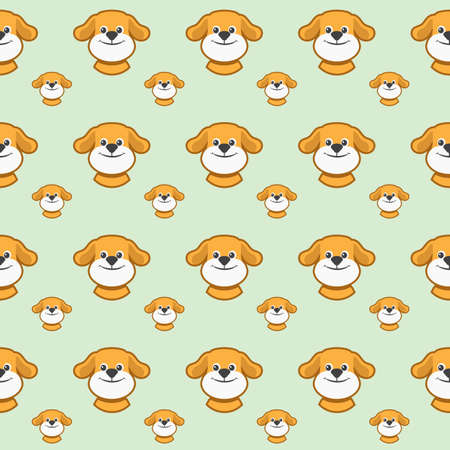 Seamless pattern of dogs.のイラスト素材