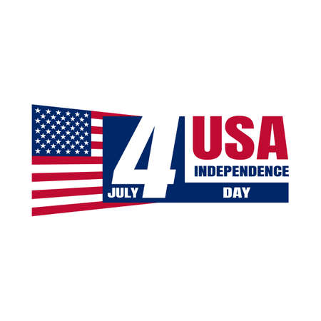 4 july independence day of USA vector imageのイラスト素材