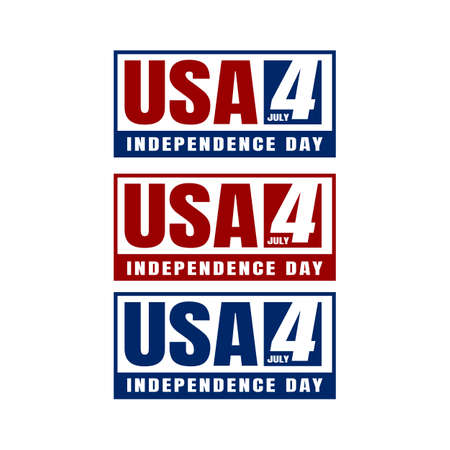 4 july independence day of USA vector imageのイラスト素材