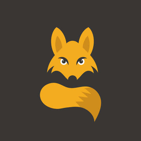 fox logo themes in bold vector imageのイラスト素材