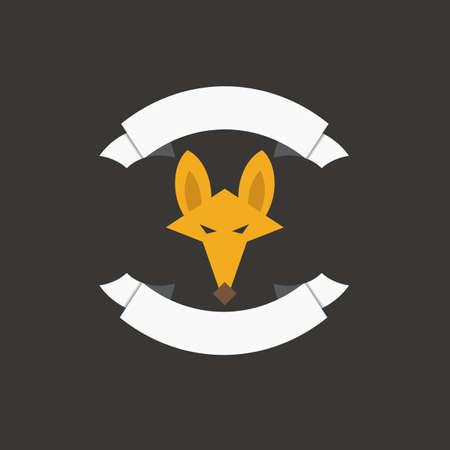 fox logo themes in bold vector imageのイラスト素材
