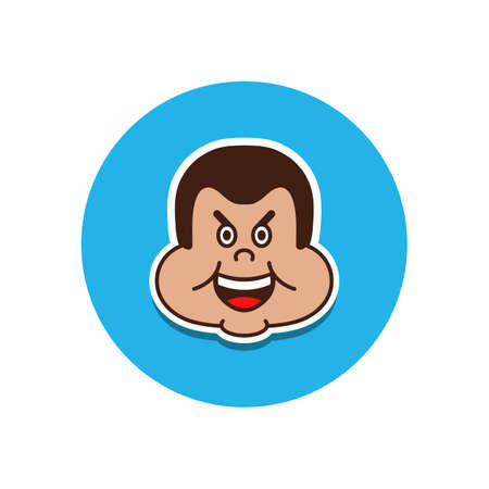 avatar of fat man vector imageのイラスト素材