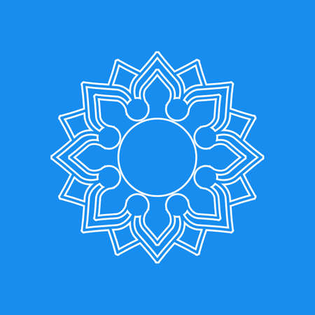 a simple modern mandala illustration vector imagesのイラスト素材