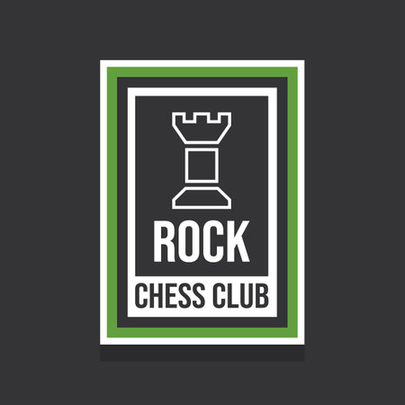 chess club logo vector imageのイラスト素材