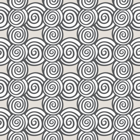 Abstract seamless hand drawn pattern roundedのイラスト素材