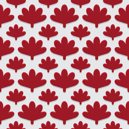 red traditional japanese fan seamless patternのイラスト素材