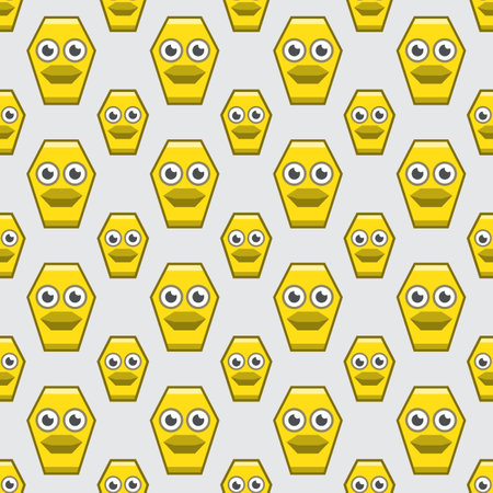 cute duck seamless pattern children backgroundのイラスト素材