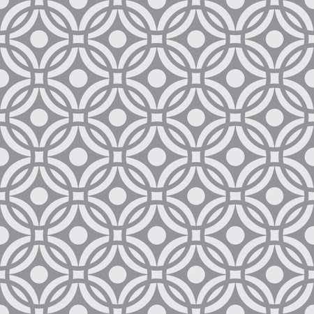 tribal circle and star geometric seamless patternのイラスト素材