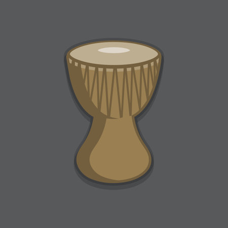 africa traditional percussion instruments djembe vector imageのイラスト素材