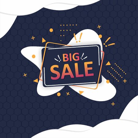 Abstract simple big sale bannerのイラスト素材