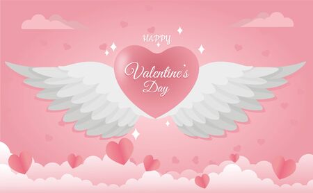 Love day background with bird styleのイラスト素材