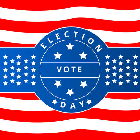 an election day design in the united states in november with a very simple design