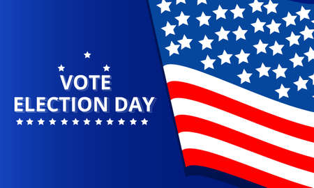 an election day design in the united states in november with a very simple designのイラスト素材