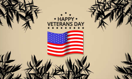 design veterans day in the united states in november with a very simple designのイラスト素材