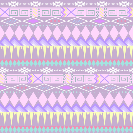 Tribal ethnic seamless stripe pattern. swatches included.のイラスト素材