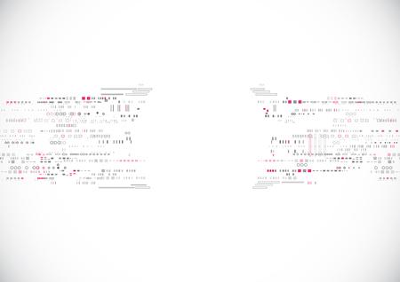 Pink dot Circle Abstract Background Technologyのイラスト素材