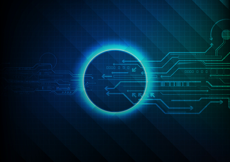 Blue Green Shade Technology Background Vectorのイラスト素材