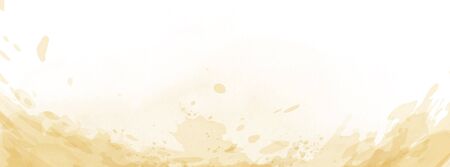 Abstract surface light yellow watercolor texture for background. Stain artistic vector used as being an element in the decorative design of header, brochure, poster, card, cover or banner.のイラスト素材