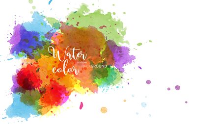 Abstract surface watercolor grunge background. Stain artistic vector used as being an element in the decorative design of header, brochure, poster, card, cover or banner.のイラスト素材