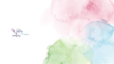 Abstract light surface of watercolor texture for banner background. Stain artistic vector used as being an element in the decorative design of header, brochure, poster, card, cover or banner.のイラスト素材