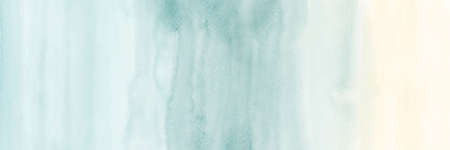 Vintage gradient abstract horizontal background creative with stains of watercolor hand-painted....