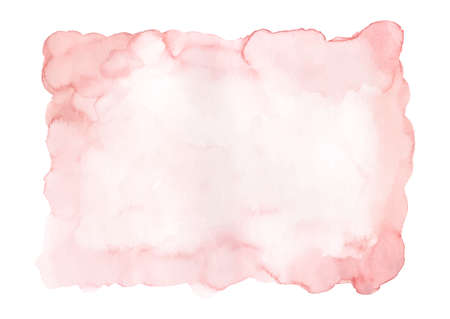 Soft pink watercolor background. Abstract stain watercolor hand-painted use for decorative design of wall art, poster, card, cover or banner.のイラスト素材