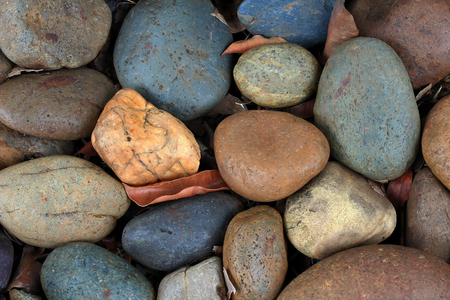 stone river on backgroundの写真素材